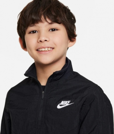 Спортивний костюм підлітковий Nike K NSW TRACKSUIT WVN QZ HBR чорний FD3058-010