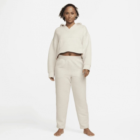 Спортивные штаны женские Nike W NY LUXE FLEECE BOTTOM бежевые DX5797-126