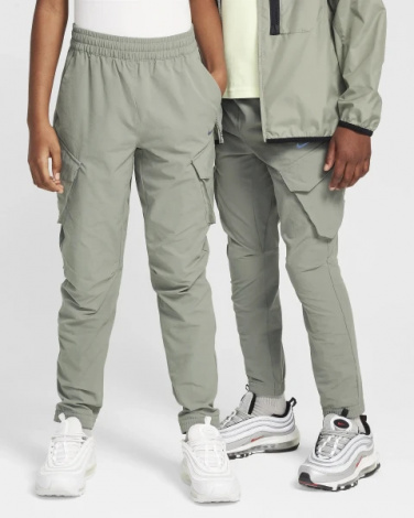 Спортивные штаны подростковые Nike K NSW CITY UTILITY CARGO PANT серые FZ4904-053