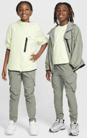 Спортивные штаны подростковые Nike K NSW CITY UTILITY CARGO PANT серые FZ4904-053