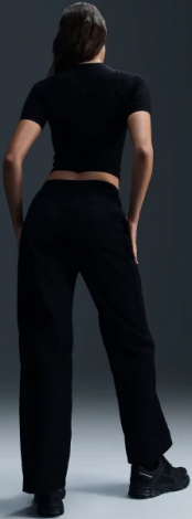 Спортивні штани жіночі Nike WINDRUNNER HIGH-WAISTED WOVEN OPEN-HEM PANTS чорні FV7655-010