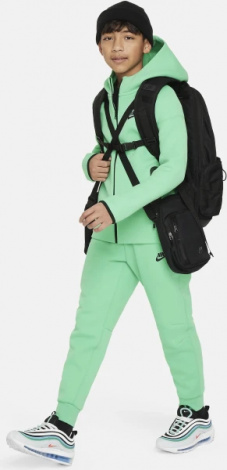 Спортивные штаны подростковые Nike B NSW TECH FLC PANT зеленые FD3287-363