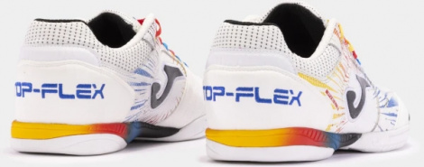 Футзалки (бампи) Joma TOP FLEX біло-синьо-жовтогарячі TOPW2476IN
