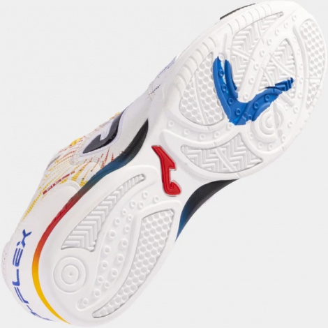 Футзалки (бампи) Joma TOP FLEX біло-синьо-жовтогарячі TOPW2476IN