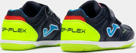 Футзалки (бампи) дитячі Joma TOP FLEX темно-синьо-салатові TPJS2533INV