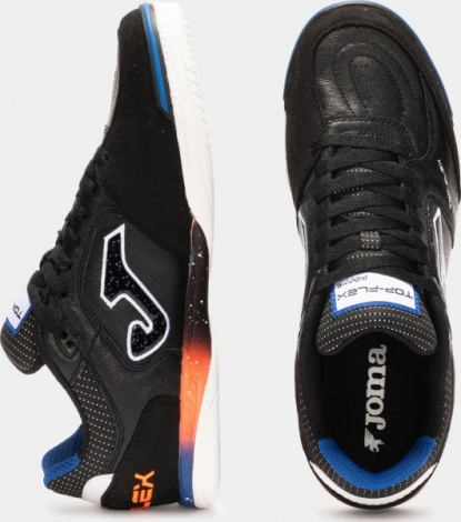 Футзалки (бампи) Joma TOP FLEX чорно-синьо-помаранчеві TOPS2531IN
