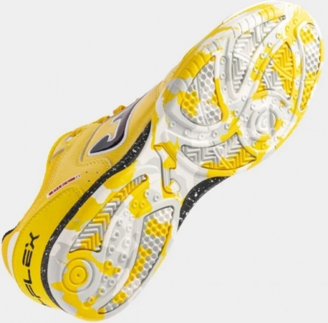 Футзалки (бампи) Joma TOP FLEX жовто-чорно-білі TOPW2428IN
