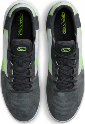 Футзалки (бампи) Nike STREETGATO темно-сіро-салатові DC8466-012