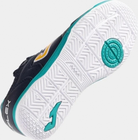 Футзалки (бампи) дитячі Joma TOP FLEX темно-синьо-бірюзові TPJS2503IN