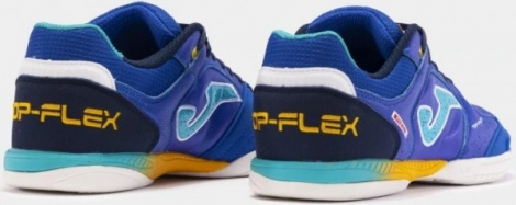Футзалки (бампи) Joma TOP FLEX синьо-бірюзово-оранжеві TOPW2404IN
