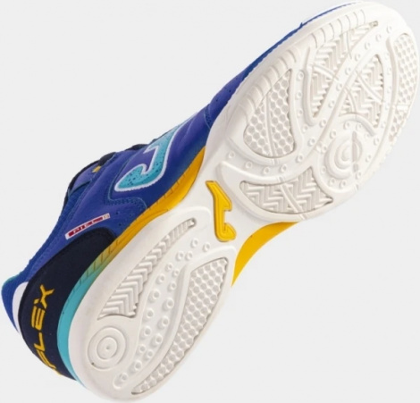 Футзалки (бампи) Joma TOP FLEX синьо-бірюзово-оранжеві TOPW2404IN