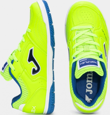Футзалки (бампи) дитячі Joma TOP FLEX салатово-сині TPJS2511IN