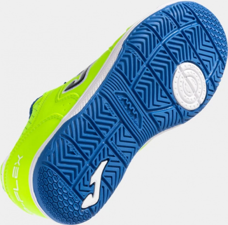 Футзалки (бампи) дитячі Joma TOP FLEX салатово-сині TPJS2511IN