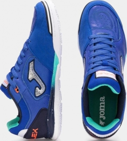 Футзалки (бампи) Joma TOP FLEX REBOUND синьо-бірюзово-оранжеві TORS2504IN