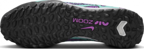 Сороконожки (шиповки) Nike MERCURIAL ZOOM SUPERFLY 9 ACADEMY TF бирюзово-фиолетовые DJ5629-300