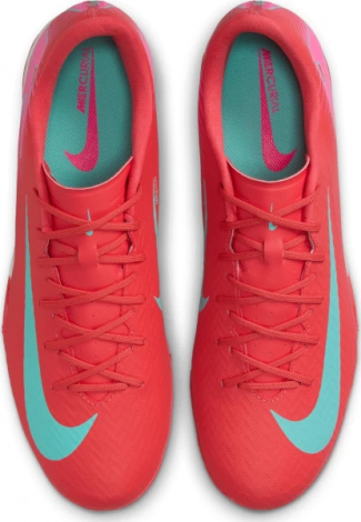 Сороконіжки (шиповки) Nike MERCURIAL ZOOM VAPOR 16 ACADEMY TF червоно-рожево-бірюзові FQ8449-800