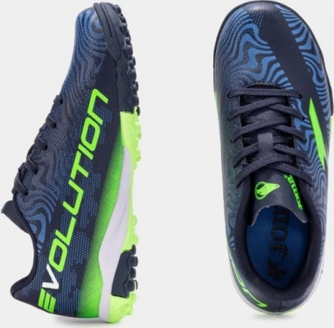 Сороконіжки (шиповки) дитячі Joma EVOLUTION темно-синьо-салатові EVJS2503TF