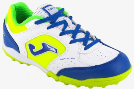 Сороконіжки (шиповки) дитячі Joma TOP FLEX JR біло-жовто-сині TPJW2402TF