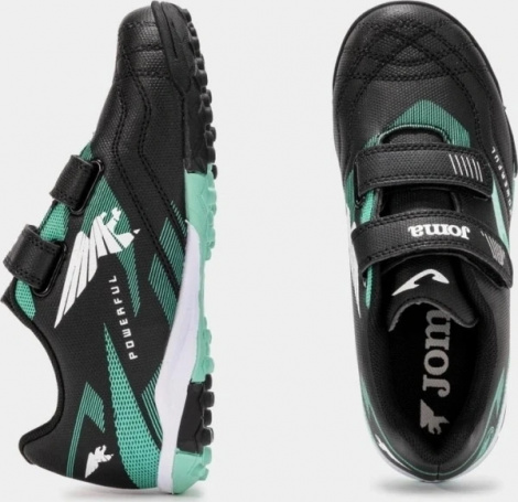 Сороконіжки (шиповки) дитячі Joma POWERFULL чорно-бірюзові POJS2501TFV