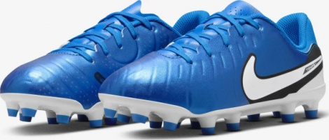 Бутсы детские Nike JR TIEMPO LEGEND 10 ACADEMY FG/MG синие DV4348-400