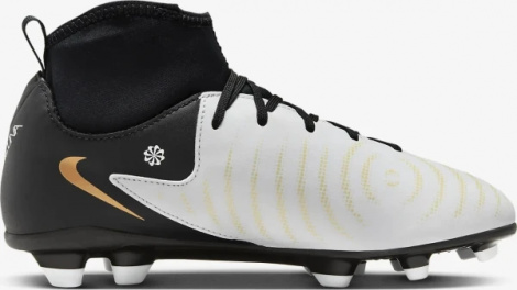 Бутси дитячі Nike JR PHANTOM LUNA II CLUB FG/MG біло-чорні FJ2601-100