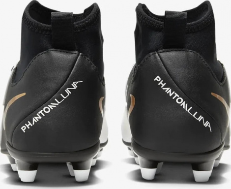 Бутси дитячі Nike JR PHANTOM LUNA II CLUB FG/MG біло-чорні FJ2601-100