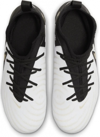 Бутсы детские Nike JR PHANTOM LUNA II ACADEMY FG/MG бело-черные FJ2603-100