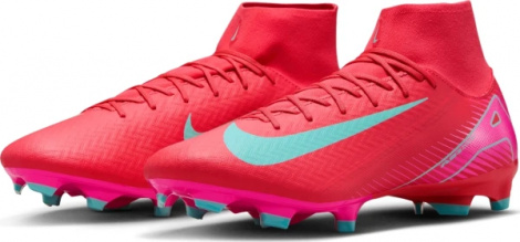 Бутси Nike MERCURIAL ZOOM SUPERFLY 10 ACADEMY FG/MG червоно-рожево-бірюзові FQ1456-800