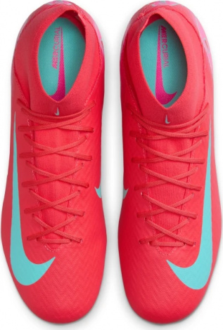 Бутси Nike MERCURIAL ZOOM SUPERFLY 10 ACADEMY FG/MG червоно-рожево-бірюзові FQ1456-800