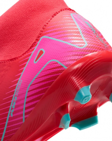 Бутси Nike MERCURIAL ZOOM SUPERFLY 10 ACADEMY FG/MG червоно-рожево-бірюзові FQ1456-800
