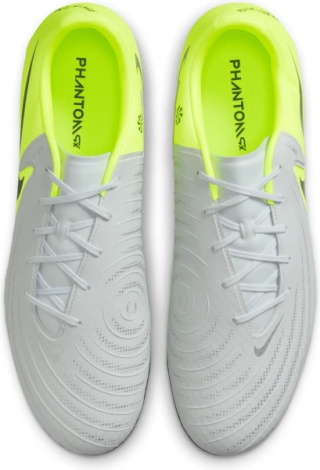Бутси Nike PHANTOM GX II ACADEMY FG/MG срібно-лаймові FD6723-003