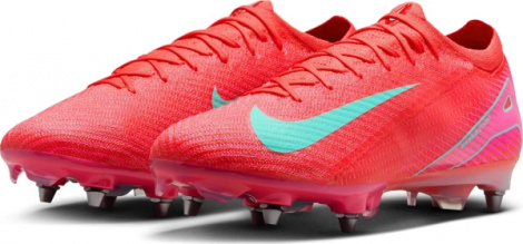 Бутси Nike MERCURIAL ZOOM VAPOR 16 ELITE SG-PRO червоно-рожево-бірюзові FQ8688-800