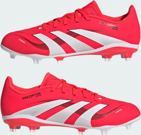 Бутси дитячі Adidas PREDATOR LEAGUE FIRM/MULTI-GROUND червоно-білі ID3750