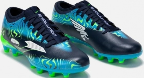 Бутси Joma EVOLUTION темно-синьо-блакитно-салатові EVOS2503FG