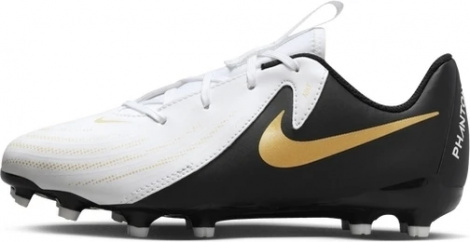 Бутси дитячі Nike JR PHANTOM GX II ACADEMY FG/MG біло-чорні FD6722-100