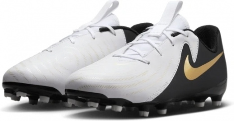 Бутси дитячі Nike JR PHANTOM GX II ACADEMY FG/MG біло-чорні FD6722-100