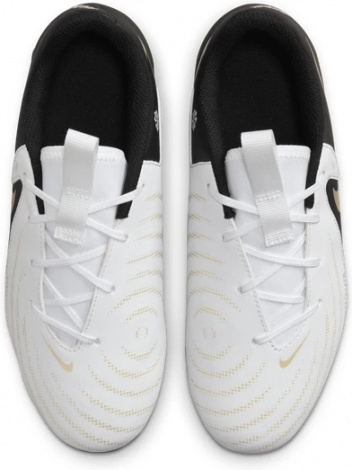 Бутси дитячі Nike JR PHANTOM GX II ACADEMY FG/MG біло-чорні FD6722-100