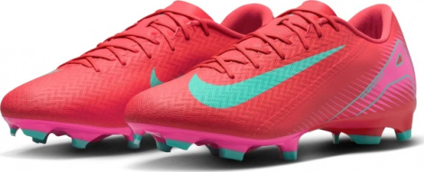 Бутси Nike MERCURIAL ZOOM VAPOR 16 ACADEMY FG/MG червоно-рожево-бірюзові FQ8374-800