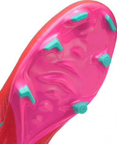 Бутси Nike MERCURIAL ZOOM VAPOR 16 ACADEMY FG/MG червоно-рожево-бірюзові FQ8374-800