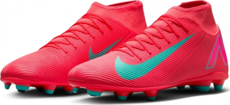 Бутси Nike MERCURIAL SUPERFLY 10 CLUB FG/MG червоно-рожево-бірюзові FQ8314-800
