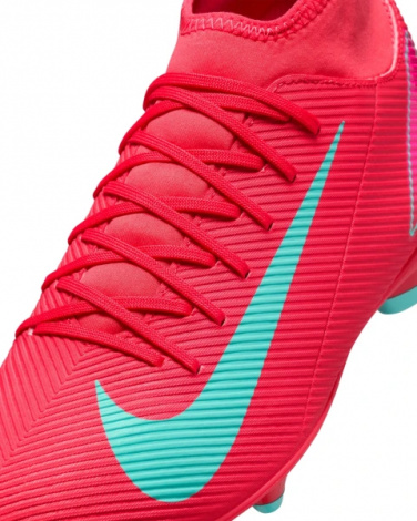 Бутси Nike MERCURIAL SUPERFLY 10 CLUB FG/MG червоно-рожево-бірюзові FQ8314-800