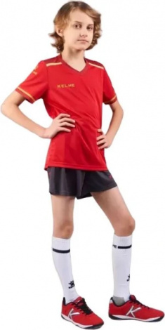 Комплект футбольної форми дитячий Kelme SEGOVIA червоно-сірий 8351ZB3158.9667