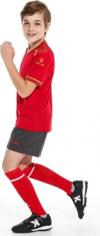 Комплект футбольної форми дитячий Kelme SEGOVIA червоно-сірий 8351ZB3158.9667
