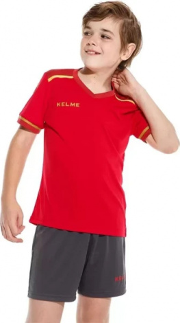 Комплект футбольної форми дитячий Kelme SEGOVIA червоно-сірий 8351ZB3158.9667