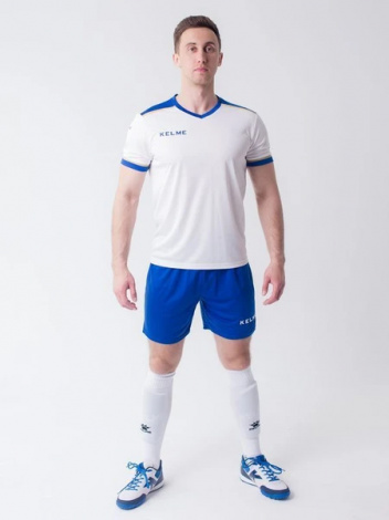 Комплект футбольної форми Kelme SEGOVIA біло-синій 3871001.9104