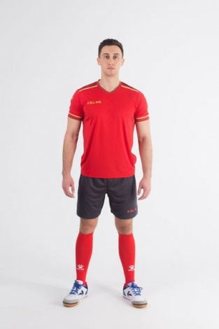 Комплект футбольної форми Kelme SEGOVIA червоно-темно-сірий 3871001.9667