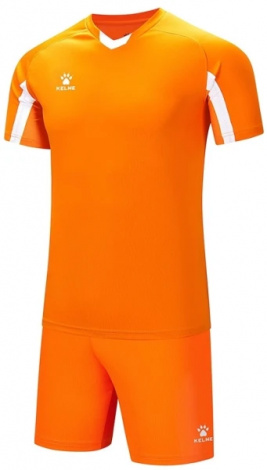 Комплект футбольної форми дитячий Kelme LEON оранжево-білий 7351ZB3130.9809