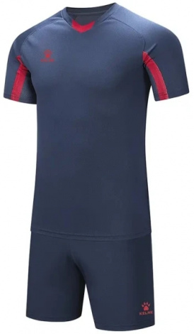Комплект футбольної форми Kelme LEON темно-синьо-червоний 7351ZB1129.9423