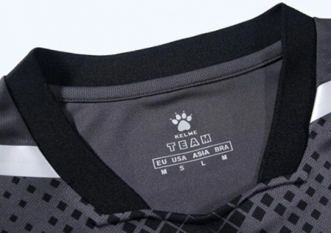 Комплект футбольної форми Kelme DINAMO темно-сіро-чорний 3801098.9201