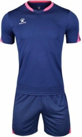 Комплект футбольної форми Kelme GIRONA темно-синьо-рожевий 3801099.9420